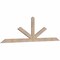 Ekena Millwork Saratoga Smooth Timber Gable Bracket, Douglas Fir, 84"W x 24"H x 1 1/2"D x 3 1/2"F, 7/12 Pitch GBW084X24X0204SAR00SDF - alternate 5